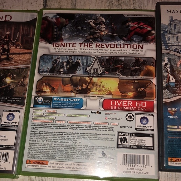 Assassins creed XBOX 360 game combo pack 3 games gaming system games vid… - Picture 7 of 14